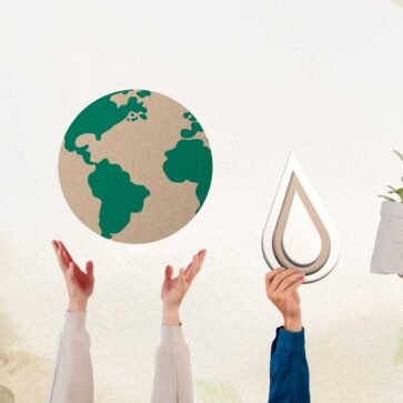 hand-presenting-earth-sustainable-environment-remix ESG para arquitetura